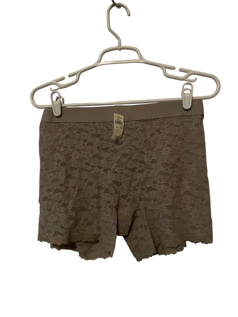 Aerie Large Grey Lace Boy Shorts Dress Undergarments NWT